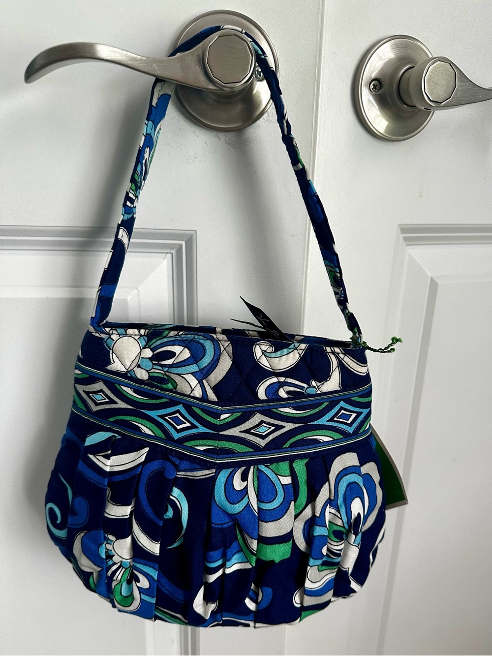 Vera Bradley Hannah Mediterranean Blue Small Shoulder Bag NWT Retired